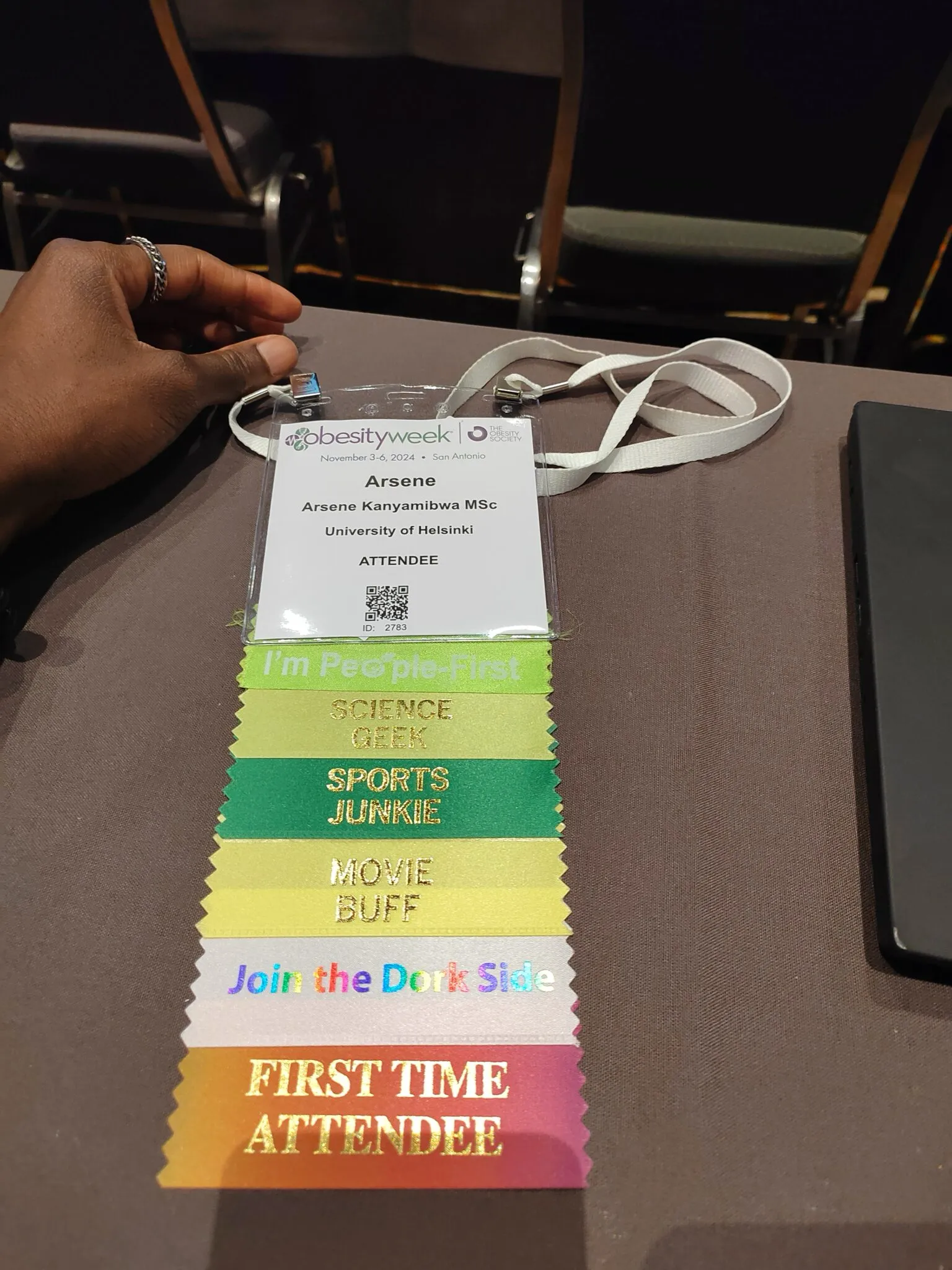 Arsene at Obesity Week