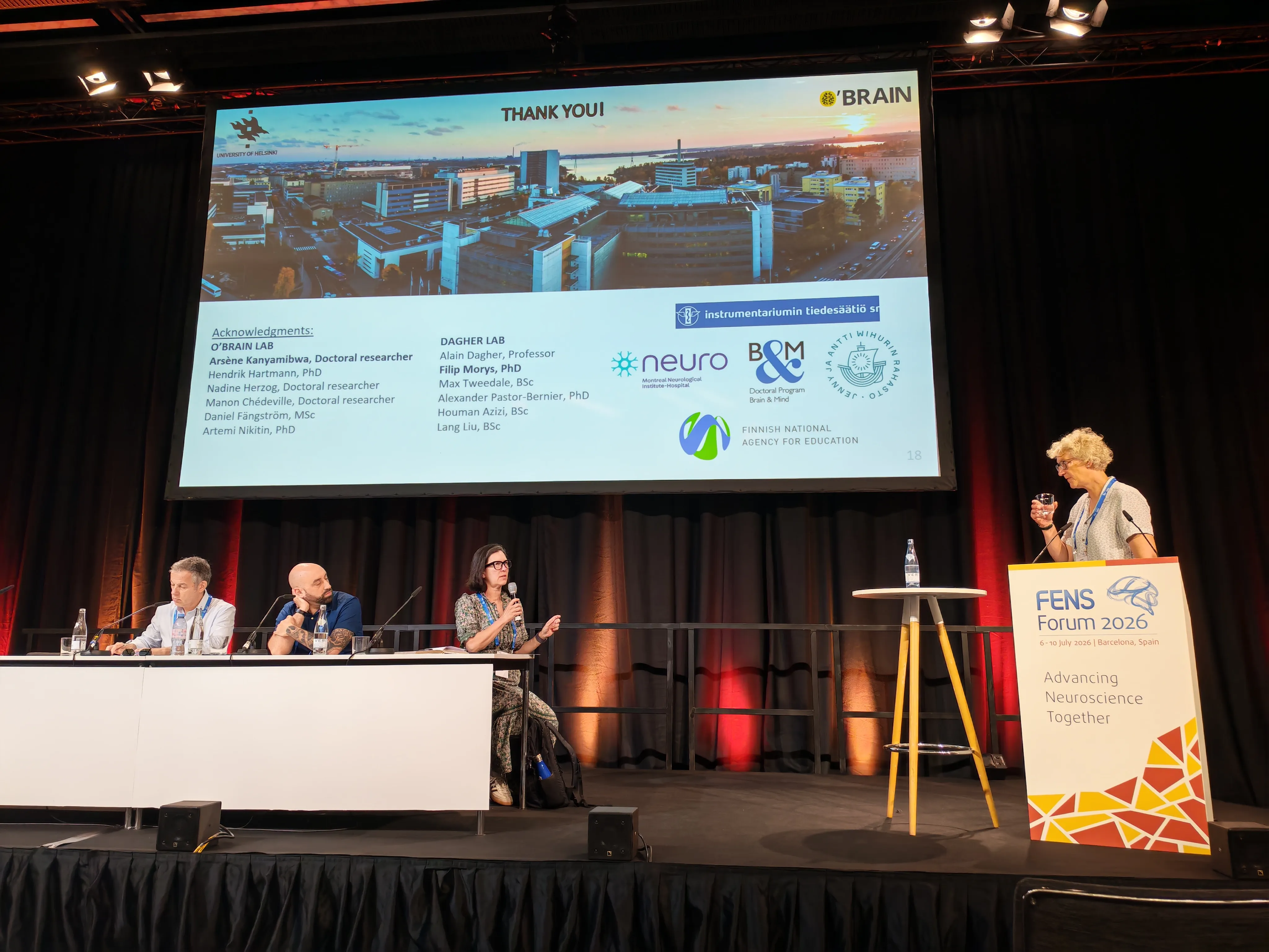 Professor Annette Horstmann presenting at FENS Forum 2026