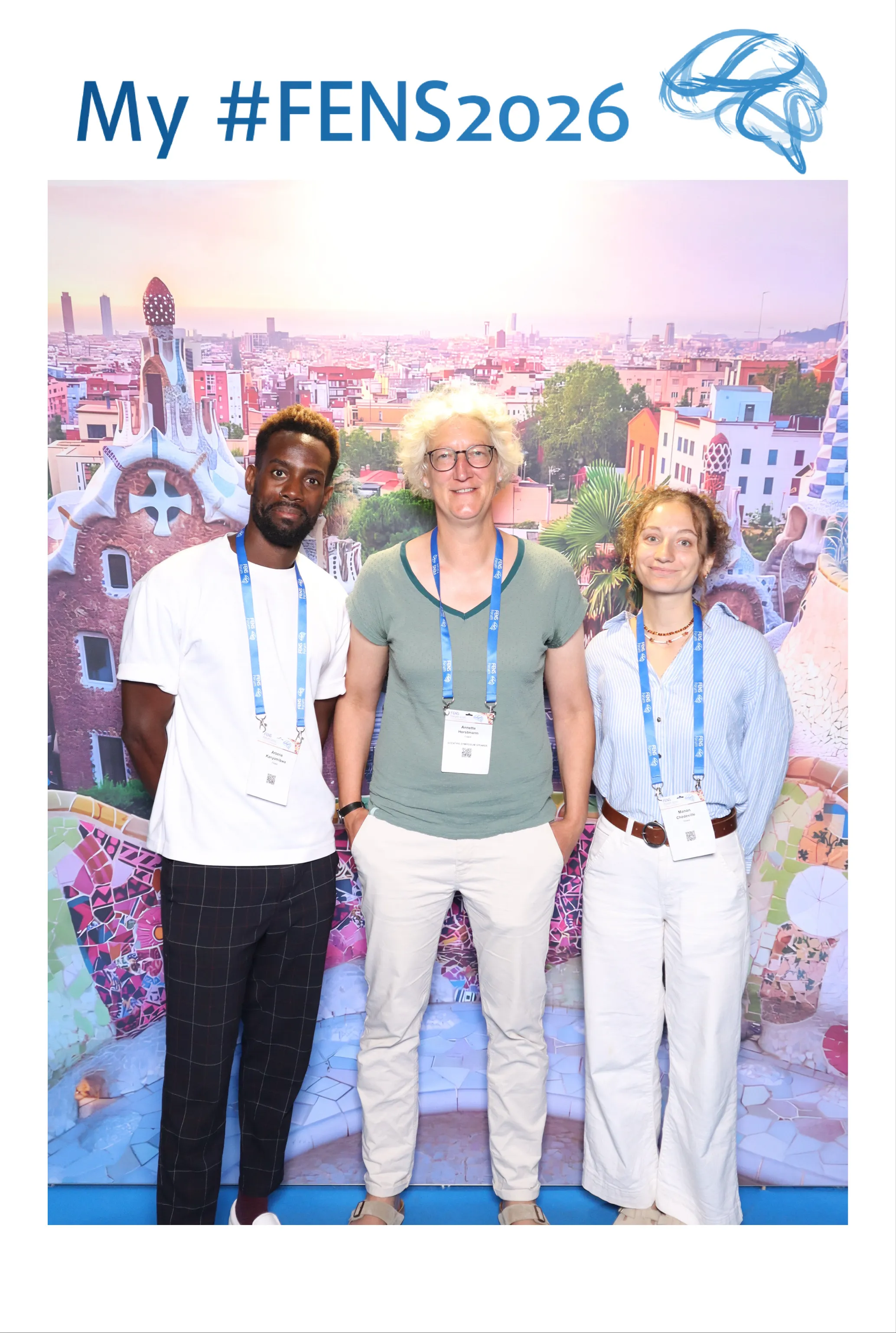 Arsene, Manon and Annette at FENS Forum 2026